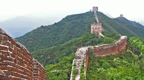 Great wall OF CHINA Stock Footage 12466990