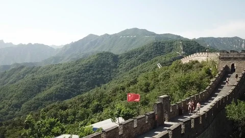 Great Wall China 스톡 동영상 96507569