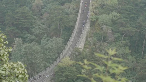The great Wall of China 스톡 동영상 127651037