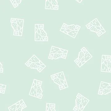 Great wall of china line vector seamless pattern Stockillustratie