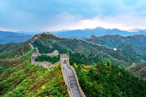 The Great Wall of China. Stock Photos