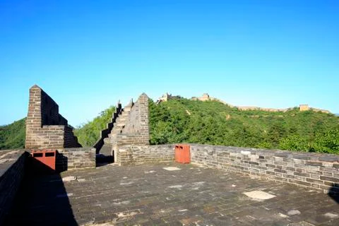 The Great Wall is in China. Stock Photos