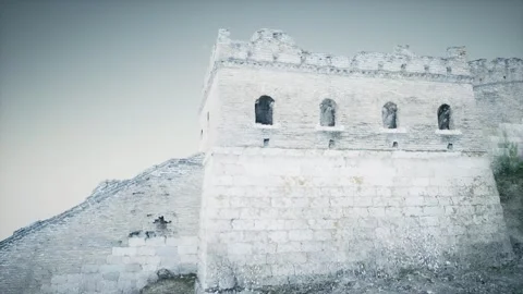 Great Wall of China in Summer Stock Footage 141433167
