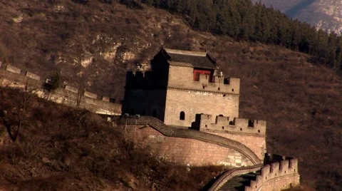 The Great Wall of China At Sunset Stock Footage 49495866