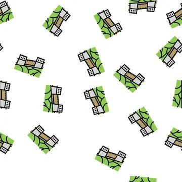 Great wall of china vector seamless pattern Stock Illustration