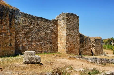 Great wall of conimbriga Stock-Fotos