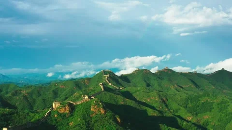Great Wall Ethereal Sunrise Clouds 4K Vídeos de archivo 334611069