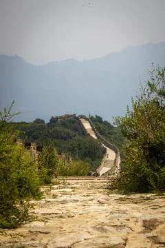 Great Wall low view Stock Photos