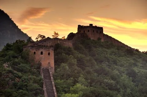 Great Wall. Stock Photos