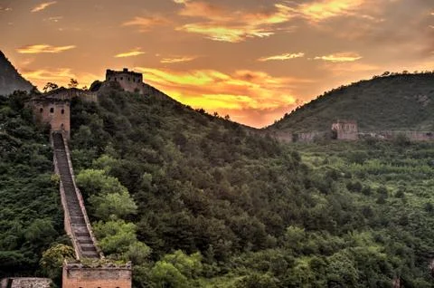 Great Wall. Stock Photos