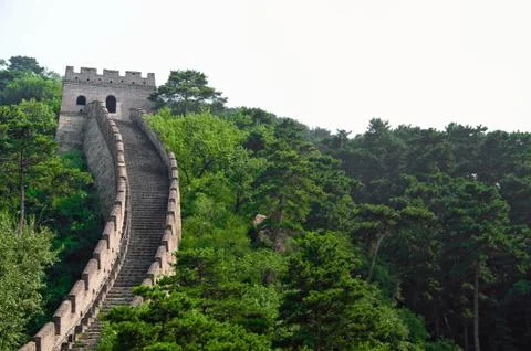 The Great Wall section Stock Photos