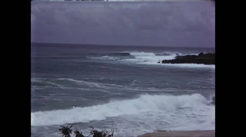Great Waves in Hawaii Stock Footage 47643540