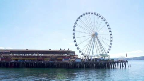 The Great Wheel of Seattle Stock Footage 161427662