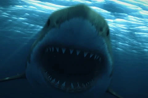 Great White Shark 10 720x480 Night Stock Footage