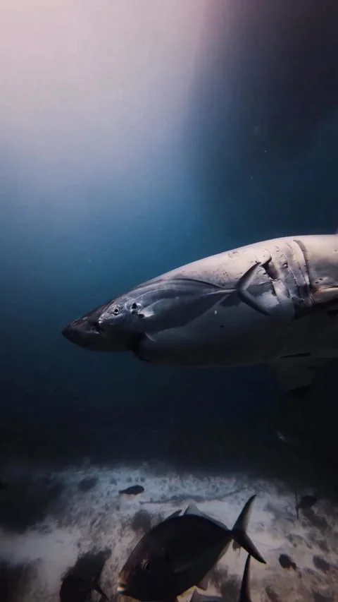Great white shark Stock-Footage 329854892