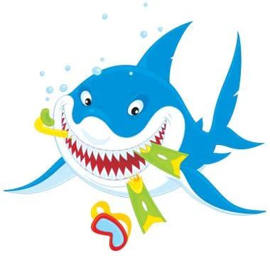 Great white shark Stock Illustration