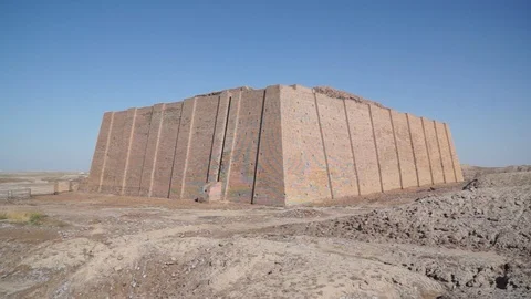 Great Ziggurat of Ur, Iraq Stock Footage
