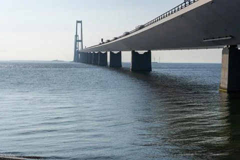 The Greatelt bridge, Denmarks largest bridge Stock Photos