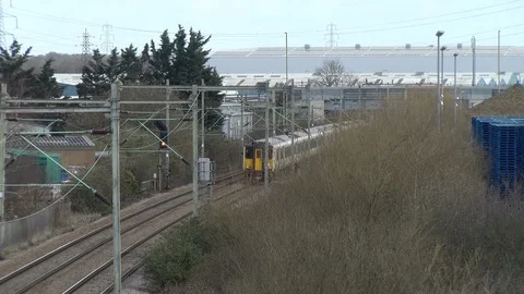 Greater Anglia Class 317 Multiple Unit Video stock 127125104
