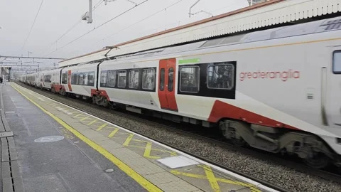 Greater Anglia Train Heading Passing Romford Station Stock Footage 307049481