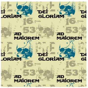 Greater glory of God seamless pattern Stock Illustration
