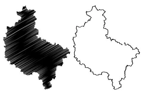 Greater Poland Voivodeship map vector.... Stock Illustration