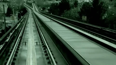 Greater vancouver skytrain commuter train Vidéo 10921432