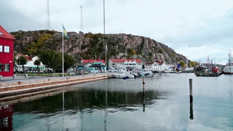Grebbestad Harbor. Stock Footage 219099768