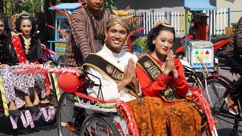 Grebeg pancasila in Blitar, East Java, Indonesia Stock-Fotos