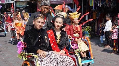 Grebeg pancasila in Blitar, East Java, Indonesia Foto stock