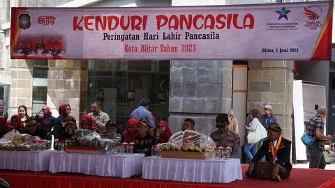 Grebeg pancasila in Blitar, East Java, Indonesia Stock-Fotos