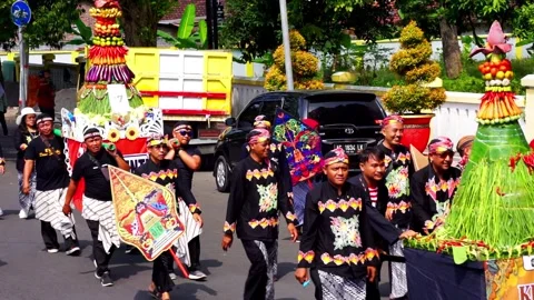 Grebeg pancasila in Blitar Stock Footage 277372199