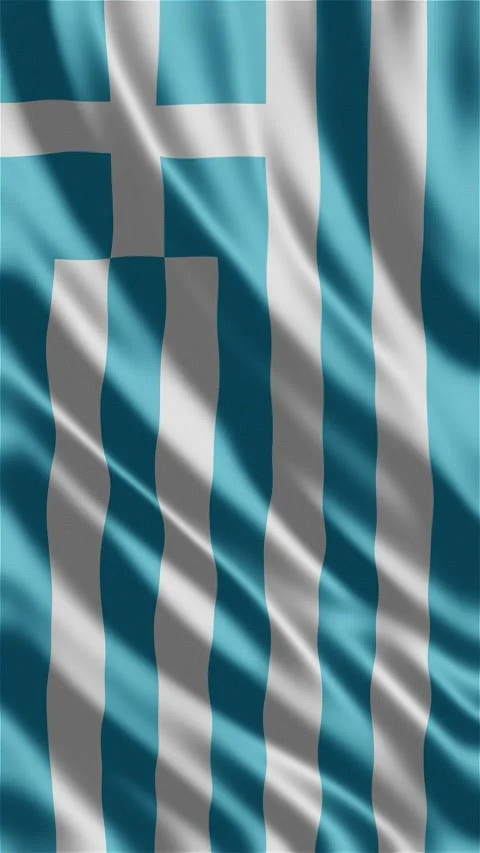 Grece waving flag Stock Footage 288004293