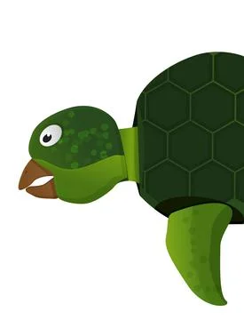 Gree sea turtle Stock Illustration