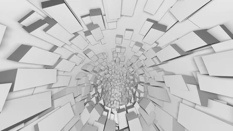 Greeble Tunnel Fly Stock Footage 99233546