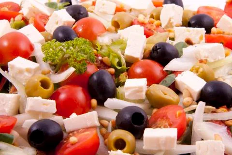 Greec salad Stock Photos