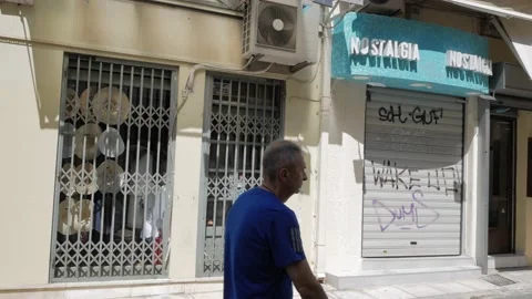 Greece. Athens.  Lock-down. Quarantine. Stock Footage 146392143