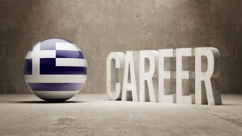 Greece. Career  Concept Stock Illustration