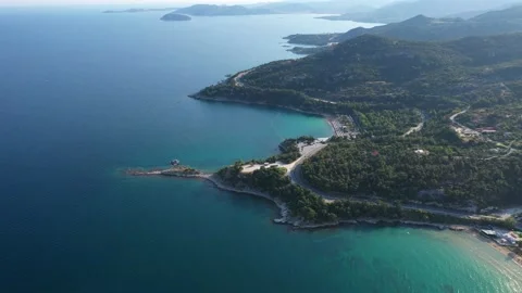 Greece costal aerial view. Stock Footage 137400939