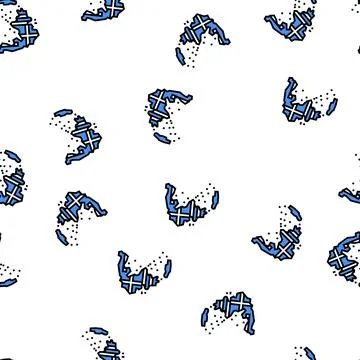 Greece country map flag vector seamless pattern Illustrazione stock