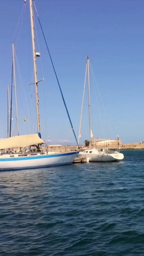 Greece Crete Water Front Stock Footage 328977091