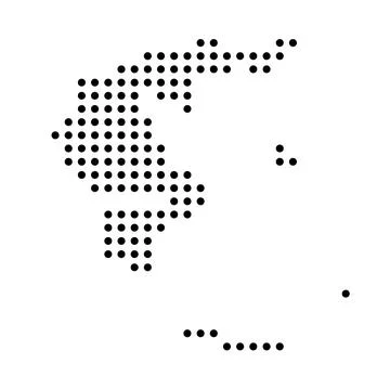 Greece dotted vector map Stock Illustration