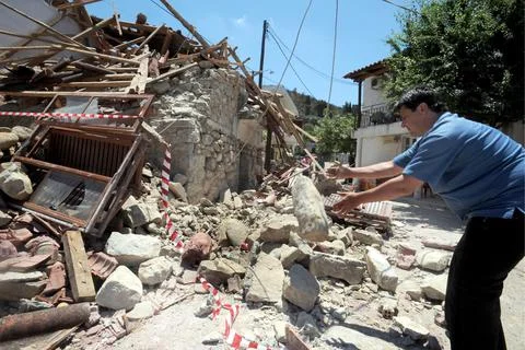 Greece Earthquake - Jun 2008 Stock Photos