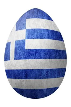 Greece Easter Egg, National flag egg Stock Illustration