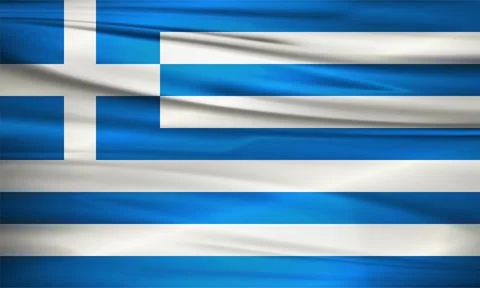 Greece Flag and Editable Vector, Greece Country Flag Stock Illustration