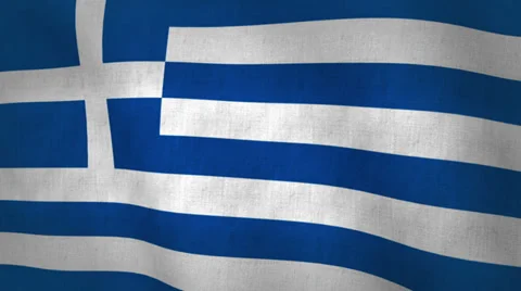 Greece Flag Background Textured (Loop-able) Stock Footage 34073589