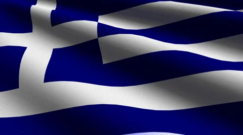 Greece flag close-up Stock Footage 884683