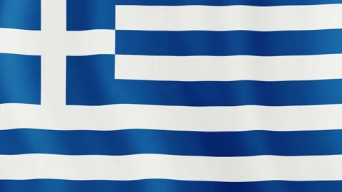 Greece flag closeup Stock Footage 142968715