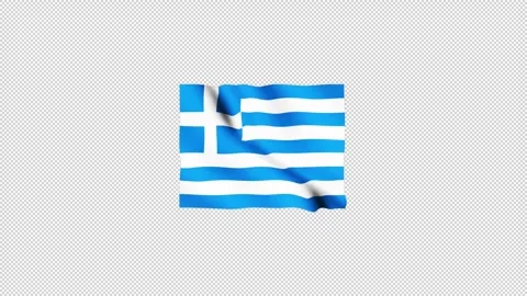 Greece flag fluttering in the wind Stock Footage 310221748