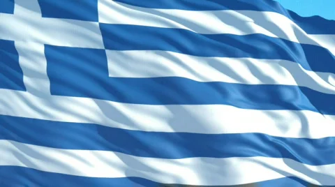 Greece flag Stock Footage 622906